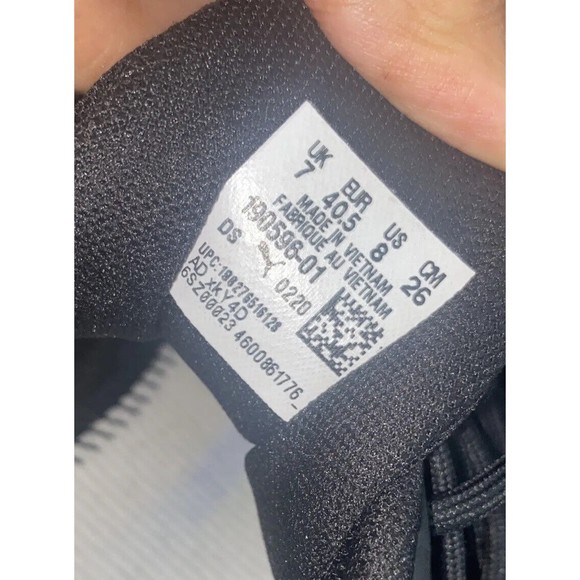 Puma Running Shoe Black Men Size 7 190596-01 *Free Shipping* - Picture 6 of 8